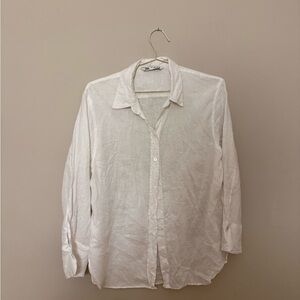 Linen button down